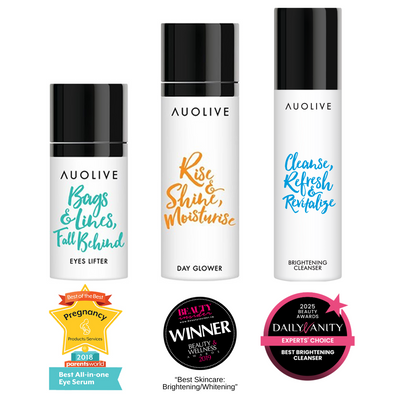 Brightening Essentials Bundle Set (Eyes Lifter, Day Glower & Brightening Cleanser)