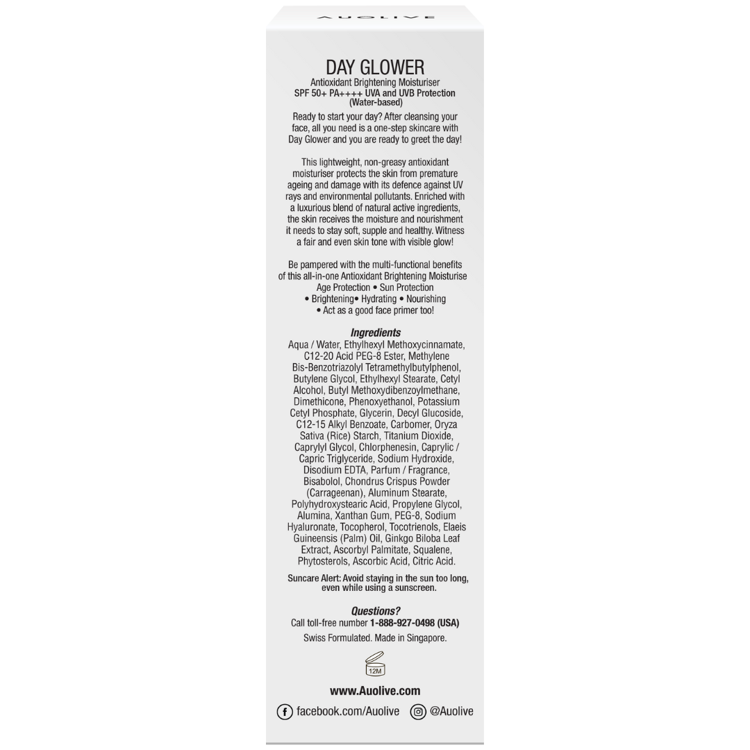 DAY GLOWER - Antioxidant Brightening Moisturiser