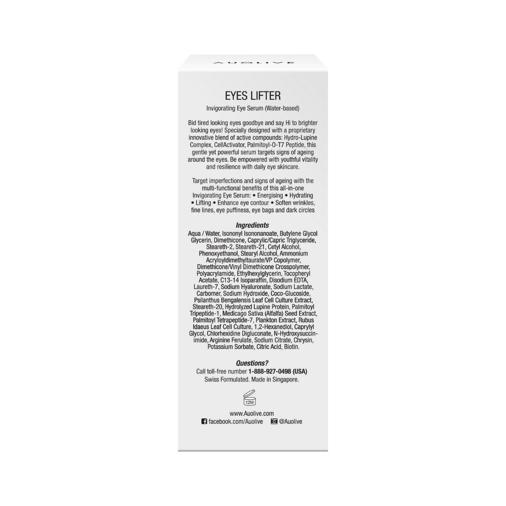 EYES LIFTER - Invigorating Eye Serum (Water-based)