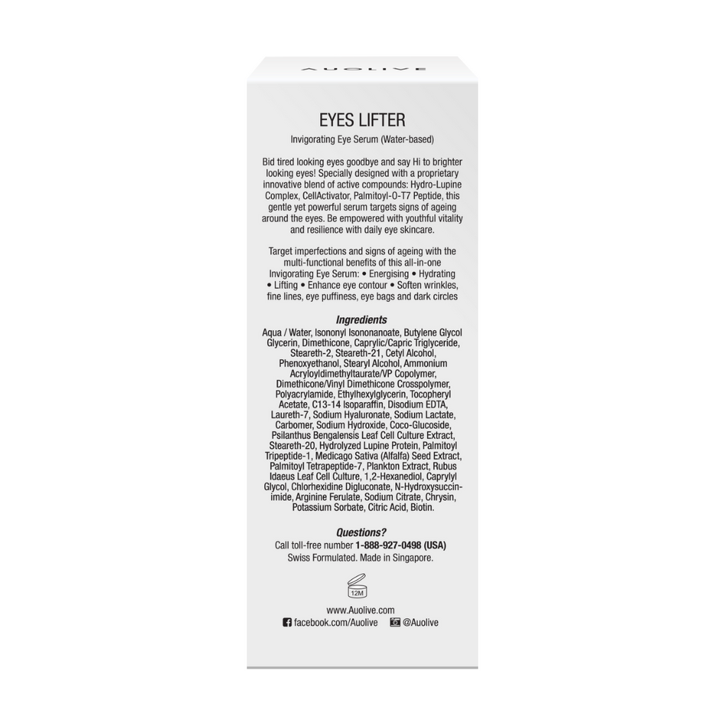 EYES LIFTER -Invigorating Eye Serum (Water-based)