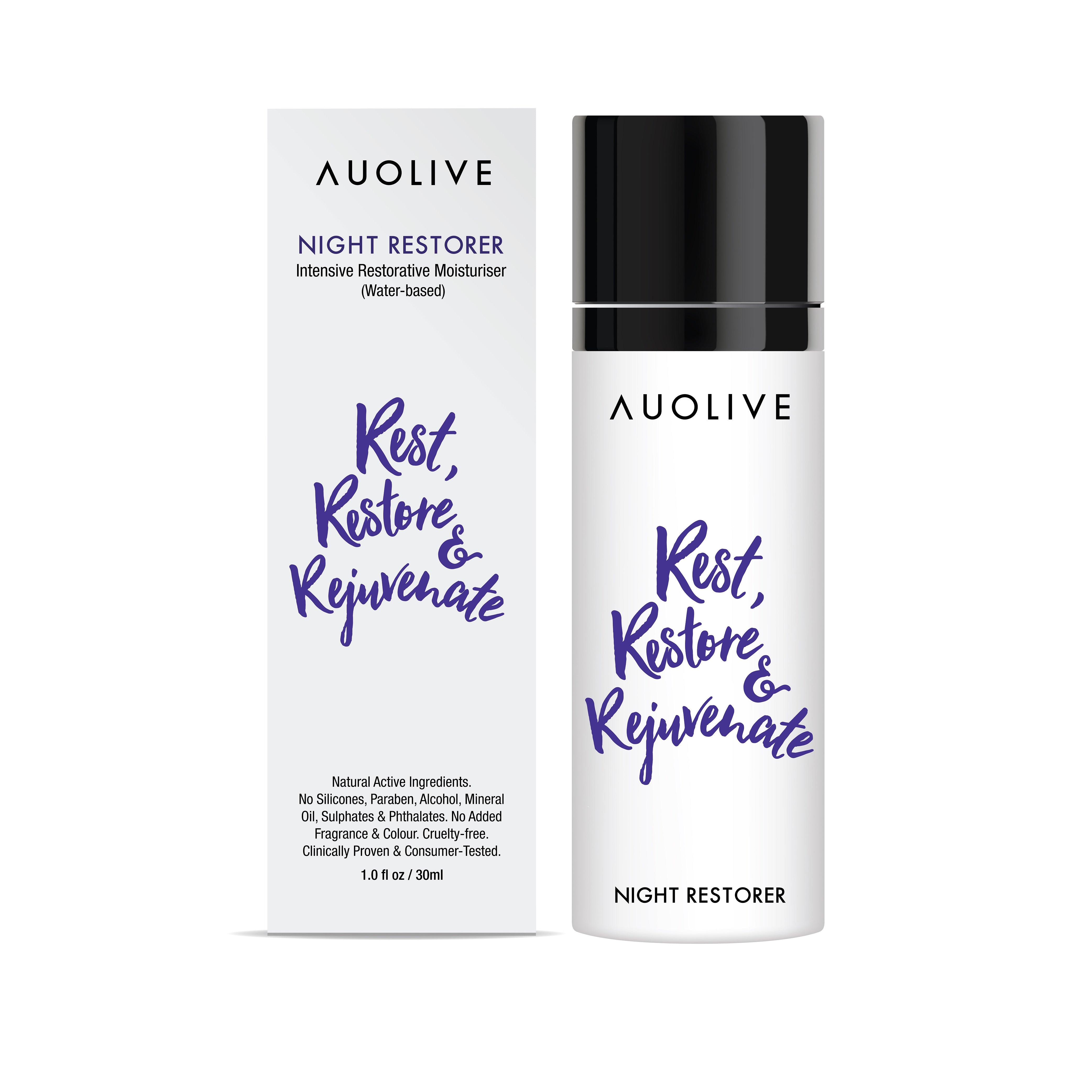 NIGHT RESTORER -Intensive Restorative Moisturizer (Water-based)